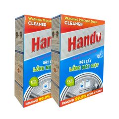 Bộ 2 Hộp Tẩy Lồng Máy Giặt Hando Siêu Sạch - Giải Pháp Đánh Bật Vết Bẩn, Giữ Lồng Inox Sáng Bóng Như Mới