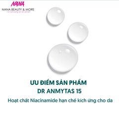 Serum Niacinamide 15% Dr.Anmytas - Làm Sáng Da, Thu Nhỏ Lỗ Chân Lông, Hỗ Trợ Sức Khỏe Da 30ml - Nana Shop