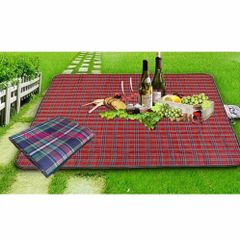 Tấm Bạt Picnic Kẻ Caro 1.8x1.6m Cao Cấp - Thảm Du Lịch Chống Thấm, Dễ Lau Chùi, Hoàn Hảo Cho Gia Đình và Bạn Bè