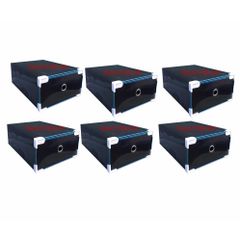 Bộ 6 Hộp Đựng Giầy Trong Suốt Viền Kim Loại Cao Cấp - Giải Pháp Ngăn Nắp, Bảo Quản Giầy Tiện Lợi cho Mọi Không Gian