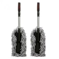 Bộ 2 chổi lau rửa xe ô tô sợi dầu cao cấp - Chổi vệ sinh đa năng cho ô tô, nhà, văn phòng, 76cm x 17cm x 10cm