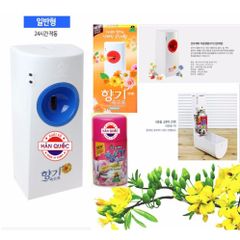 Bộ Combo Máy Xịt Phòng Tự Động Hàn Quốc và Chai Xịt Sandokkaebi Hương Cafe - Giải Pháp Khử Mùi Hiệu Quả Cho Không Gian Sống