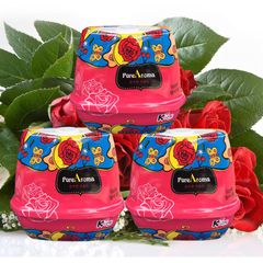 Bộ 3 Sáp Thơm Khử Mùi PureAroma Hàn Quốc - Hương Chanh, Hoa Hồng, Lavender - Lưu Hương Liên Tục 30 Ngày