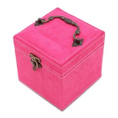Hộp Đựng Đồ Trang Sức Nhung Nhỏ Tienich168 TI41 (Màu Hồng) - Tiện Lợi 3 Ngăn, Thiết Kế Sang Trọng và Độc Đáo cho Nữ giới