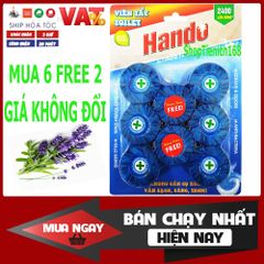 Bộ 5 Vỉ 30 Viên Viên Tẩy Bồn Cầu Hando Tự Động - Khử Mùi, Làm Sạch, Diệt Khuẩn Hiệu Quả, Duy Trì Hương Thơm Lâu Dài
