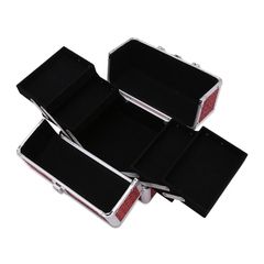 Hộp Đựng Đồ Trang Điểm Cỡ Trung Tienich168 TI135 - Hồng, Nhôm và Vải Nhung, Kích Thước 23x17x15cm, Phụ Kiện Cá Nhân Thực Tế