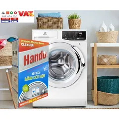 Hộp 2 Gói Tẩy Lồng Máy Giặt Hando Siêu Sạch Thế Hệ Mới - Sạch Bóng, Dễ Sử Dụng, Giải Pháp Hoàn Hảo Cho Máy Giặt