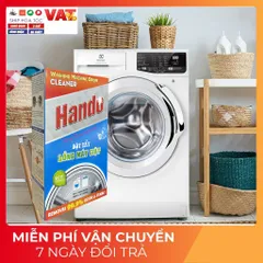 Hộp 2 Gói Tẩy Lồng Máy Giặt Hando Siêu Sạch Thế Hệ Mới - Sạch Bóng, Dễ Sử Dụng, Giải Pháp Hoàn Hảo Cho Máy Giặt
