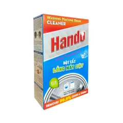 Hộp 2 Gói Tẩy Lồng Máy Giặt Hando Siêu Sạch Thế Hệ Mới - Sạch Bóng, Dễ Sử Dụng, Giải Pháp Hoàn Hảo Cho Máy Giặt