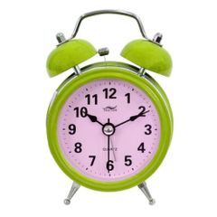 Đồng hồ báo thức để bàn Mini Alarm Xanh lá - Kiểu dáng nhỏ gọn, dễ thương cho bàn làm việc, phòng ngủ - Chức năng xem giờ và báo thức tiện lợi