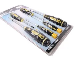 Bộ 6 Tua Vít Cao Cấp TI336 Vàng - Dụng Cụ Sửa Chữa Đồ Dùng Gia Đình, Chất Liệu Bền, Tay Cầm Chống Trượt