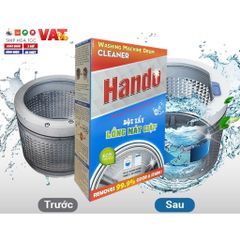 Bộ 2 Hộp 4 Gói Tẩy Lồng Máy Giặt Hando Siêu Sạch Thế Hệ Mới TI680 - Giữ Máy Giặt Sáng Bóng, Diệt Khuẩn 99%