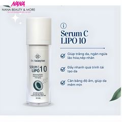 Tinh Chất Vitamin C Lipo 10 Dr.Anmytas - Serum Làm Sáng, Chống Oxy Hóa, Dưỡng Ẩm Da Nhạy Cảm - 30ml