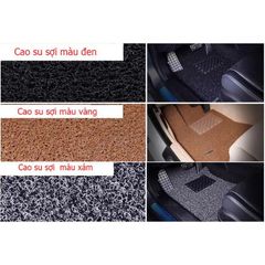 Bộ thảm lót sàn ô tô cao cấp 4-5 chỗ siêu sạch Nâu/Xám - Chất liệu cao su mềm mại, dễ vệ sinh, giữ xe luôn mới mẻ