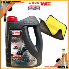Nước Rửa Xe Ô Tô, Xe Máy Getsun 2L - Super Cleaner Kèm Khăn Lau Rửa Xe - Bảo Dưỡng Sơn, An Toàn Với Da Tay