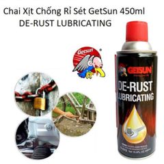 Chai Xịt Tẩy Gỉ Sét và Bôi Trơn Getsun 450ml - Giải Pháp Bảo Dưỡng Kim Loại Hiệu Quả, Chống Rỉ Sét Tốt Nhất