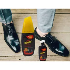 Xi Nước Đánh Giày Da HANDO 80ml - Phục Hồi Vết Xước, Bảo Vệ Chống Thấm, Sáng Bóng Thoải Mái Tại Nhà