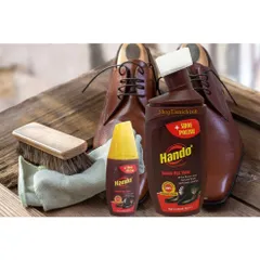 Xi Nước Đánh Giày Da HANDO 80ml - Phục Hồi Vết Xước, Bảo Vệ Chống Thấm, Sáng Bóng Thoải Mái Tại Nhà