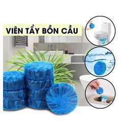 Hộp 20 Viên Tẩy Bồn Cầu Hando - Khử Mùi & Tự Động Làm Sạch Toilet - An Toàn & Hiệu Quả Ví Nước Xanh Mát