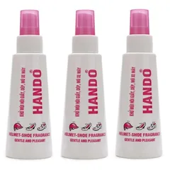 Bộ 2 Chai Xịt Khử Mùi Giày Dép Mũ Bảo Hiểm Hando 120ml - Giúp Mùi Thơm Sạch, Diệt Khuẩn, Tiện Dụng Mang Theo