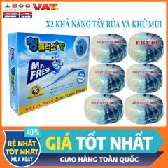 Viên Tẩy Bồn Cầu X2 MR.FRESH 4+1 - Diệt Khuẩn, Khử Mùi Hiệu Quả, An Toàn Cho Gia Đình
