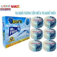 Viên Tẩy Bồn Cầu X2 MR.FRESH 4+1 - Diệt Khuẩn, Khử Mùi Hiệu Quả, An Toàn Cho Gia Đình