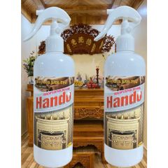 Nước Lau Bàn Thờ Phong Thủy Hando 500ml Hương Quế - Sạch Sẽ, An Toàn, Giúp Hút Tài Lộc May Mắn Cả Năm