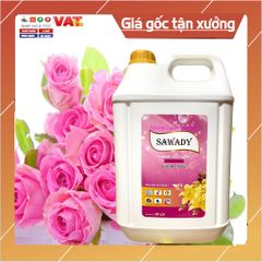 Nước Giặt Xả Sawady 6 In 1 10L - Siêu Đậm Đặc, Khử Mùi Hiệu Quả, Hương Nước Hoa Quyến Rũ, Thái Lan