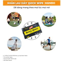 Gói Khăn Lau Vệ Sinh Giày Nhanh Quick Wipes HANDO 12-30 Tờ Siêu tiện dụng 377123