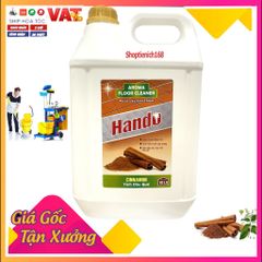 Nước thơm lau sàn Hando 10L Hương Quế - An toàn, diệt khuẩn, tạo không gian sạch sẽ cho nhà hàng, khách sạn, vệ sinh công nghiệp