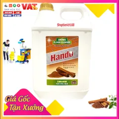 Nước Thơm Lau Sàn Hando 10L Hương Hồng - An Toàn, Diệt Khuẩn, Dùng Cho Nhà Hàng, Khách Sạn, Vệ Sinh Công Nghiệp