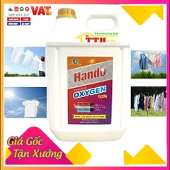 Nước tẩy trắng quần áo Oxygen 10L - Siêu tẩy chuyên dụng cho đồ len, đồ màu, giặt tay và máy tiện lợi, an toàn cho gia đình