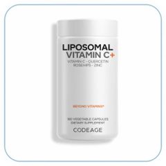 Viên uống CodeAge Liposomal Vitamin C 500mg - Tăng cường miễn dịch, bổ sung Bioflavonoid, Hộp 180 viên, Sản xuất tại Mỹ