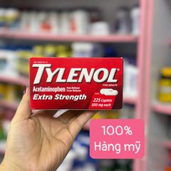 Tylenol Extra Strength 500 mg - Viên giảm đau, hạ sốt nhanh chóng cho người lớn và trẻ em từ 12 tuổi, hàng Mỹ chính hãng