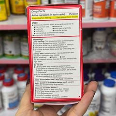 Tylenol Extra Strength 500 mg - Viên giảm đau, hạ sốt nhanh chóng cho người lớn và trẻ em từ 12 tuổi, hàng Mỹ chính hãng