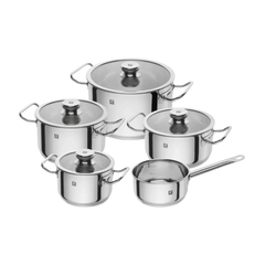 Bộ Nồi Inox Zwilling Element - Bộ Nồi Chất Liệu Thép Không Gỉ Cao Cấp, Dùng Được Cho Bếp Từ, Thiết Kế Sang Trọng 5 Món