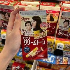Kem Nhuộm Tóc Bigen Speedy Color Cream #5 Màu Nâu Tự Nhiên - Dễ Sử Dụng, Độ Bền Màu Cao, Chăm Sóc Tóc Tối Đa