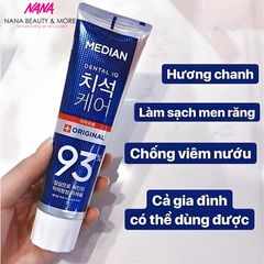 Kem Đánh Răng MEDIAN 120g - Dental IQ Tartar Protection, Làm Trắng Răng, Chăm Sóc Răng Miệng Chất Lượng Hàn Quốc