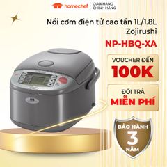 Nồi cơm điện cao tần Zojirushi NP-HBQ10-XA 1L - Công nghệ Neuro Fuzzy, bền đẹp, nấu cơm ngon, bảo hành 3 năm, sản xuất Nhật Bản
