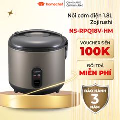 Nồi Cơm Điện Zojirushi 1.8L NS-RPQ18V-HM - Công Suất 485W, Nắp Gài Tháo Rời, Chế Độ Giữ Ấm, Hàng Chính Hãng Nhật Bản