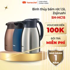 Bình Thủy Giữ Nhiệt Zojirushi SH-HC15 1.5L - Bảo Hành Giữ Nhiệt 1 Năm - Thiết Kế Sang Trọng, An Toàn và Tiện Dụng