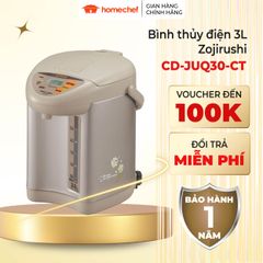 Bình thủy điện Zojirushi 3L CD-JUQ30-CT Nhật Bản, công suất 800W, giữ nhiệt thông minh, tiện lợi cho gia đình và văn phòng nhỏ