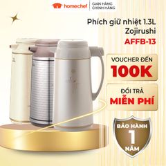 Phích giữ nhiệt Zojirushi AFFB-13 1.3L - Thiết kế sang trọng, giữ nóng 10 giờ, an toàn cho sức khỏe, sản xuất tại Nhật Bản