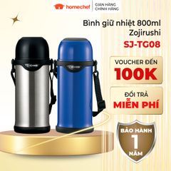Bình Giữ Nhiệt Zojirushi 0.8L SJ-TG08-AA - Thép Không Gỉ, Giữ Nhiệt Lâu, Bảo Hành 12 Tháng, Dễ Mang Theo, Màu Xanh Dương Đậm