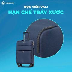 Vali vải cao cấp Hùng Phát 026 - Thiết kế thanh lịch, nhiều ngăn tiện dụng, khóa số bảo mật, bền đẹp cho công sở và du lịch - Nhiều kích thước và màu sắc
