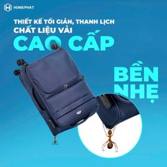 Vali vải cao cấp Hùng Phát 026 - Thiết kế thanh lịch, nhiều ngăn tiện dụng, khóa số bảo mật, bền đẹp cho công sở và du lịch - Nhiều kích thước và màu sắc