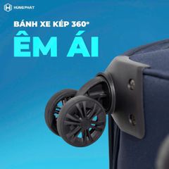 Vali vải cao cấp Hùng Phát 026 - Thiết kế thanh lịch, nhiều ngăn tiện dụng, khóa số bảo mật, bền đẹp cho công sở và du lịch - Nhiều kích thước và màu sắc