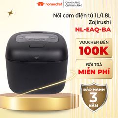 Nồi Cơm Điện Zojirushi Cao Tần NL-EAQ - Nấu Cơm Ngon, Giữ Ấm, Công Nghệ IH, Thiết Kế Sang Trọng, Bảo Hành 3 Năm Nhật Bản