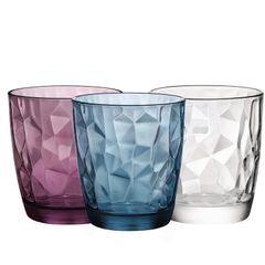 Bộ 6 ly thủy tinh Diamond 300ml Bormioli Rocco - Ly uống nước cao cấp Ý, sang trọng và tinh xảo cho bữa tiệc và gia đình