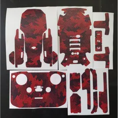 Tem Dán Skin Mavic Mini 2 - Camo Đỏ Đen 3D Chống Nước Bền Bỉ, Phụ Kiện Máy Bay Điều Khiển từ Xa - Bảo Hành Trọn Đời